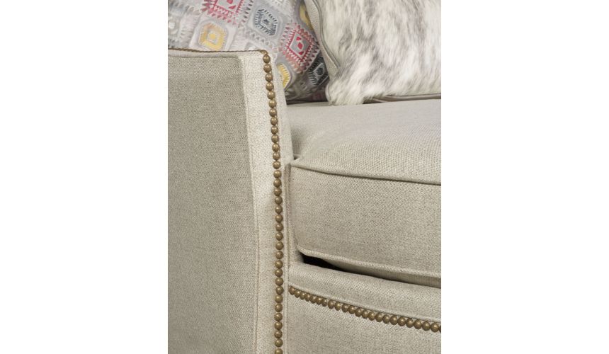 CHAIRS, Leather, Upholstered, Accent Modern style settee chair