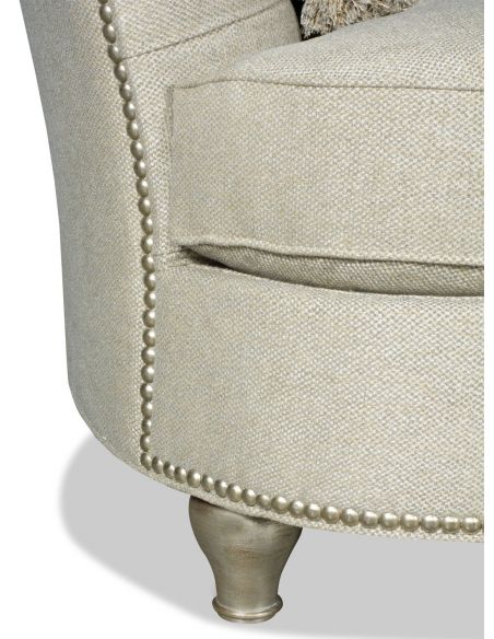 SOFA, COUCH & LOVESEAT Modern style curved back white sofa