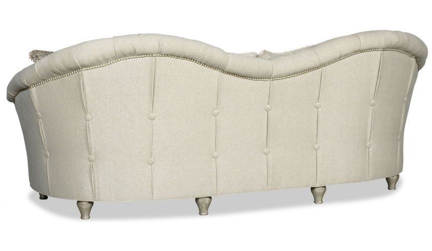 SOFA, COUCH & LOVESEAT Modern style curved back white sofa