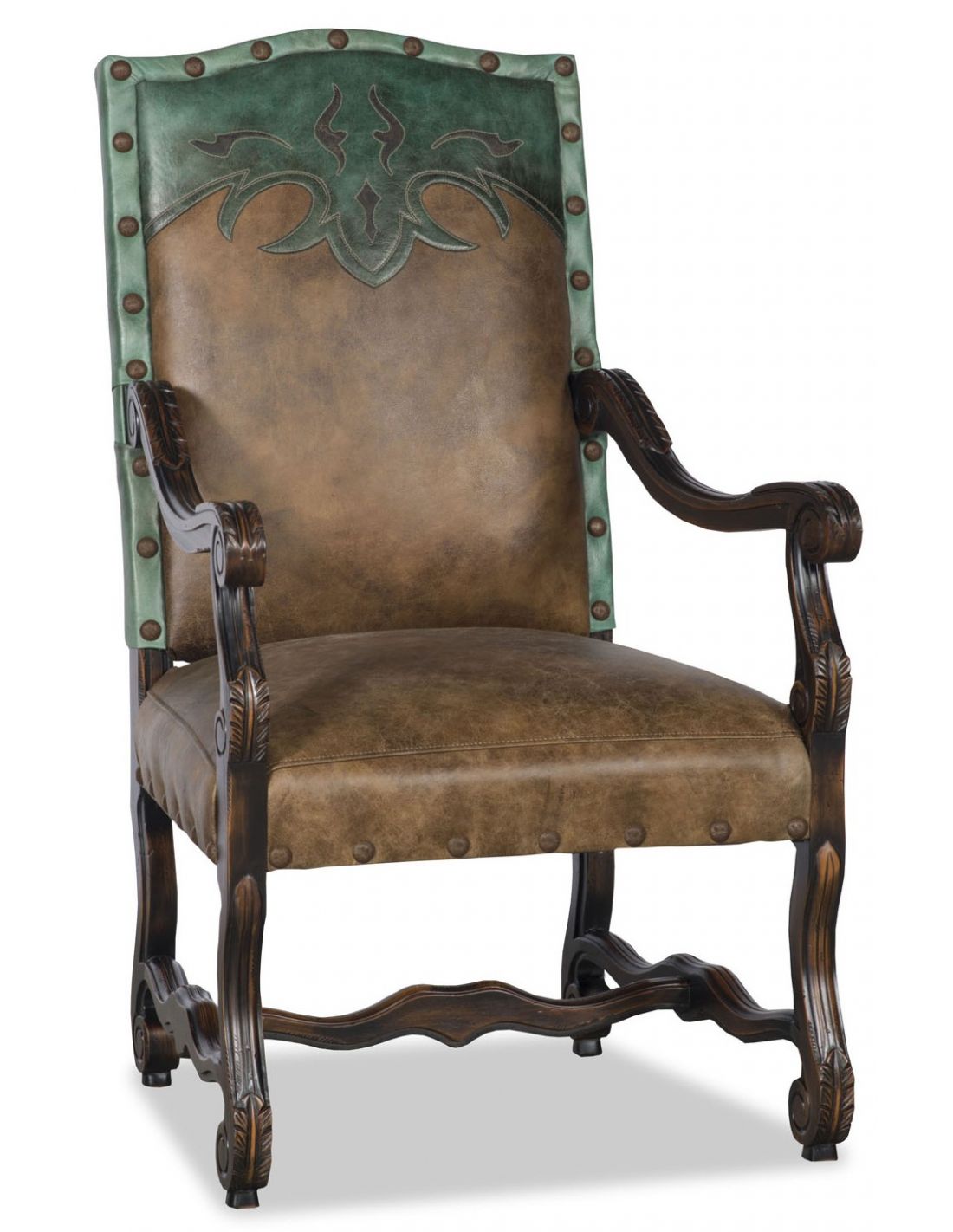 leather dining room arm chair