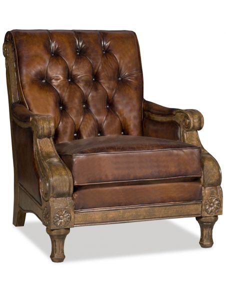 Beautiful lush leather armchair
