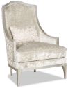 CHAIRS, Leather, Upholstered, Accent Armchair covered in a chic dove white fabric