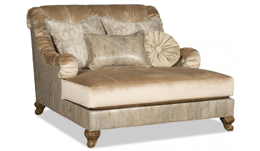 SETTEES, CHAISE, BENCHES Grand over sized chaise