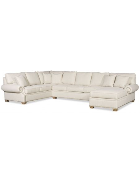 Large modern style sectional with chaise