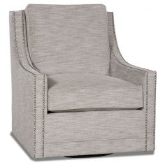 MOTION SEATING - Recliners, Swivels, Rockers Gunmetal grey swivel armchair