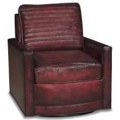 MOTION SEATING - Recliners, Swivels, Rockers High style leather swivel accent chair
