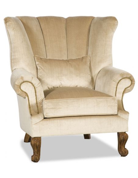 Bisque colored armchair