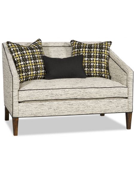 Chic settee with clean modern lines