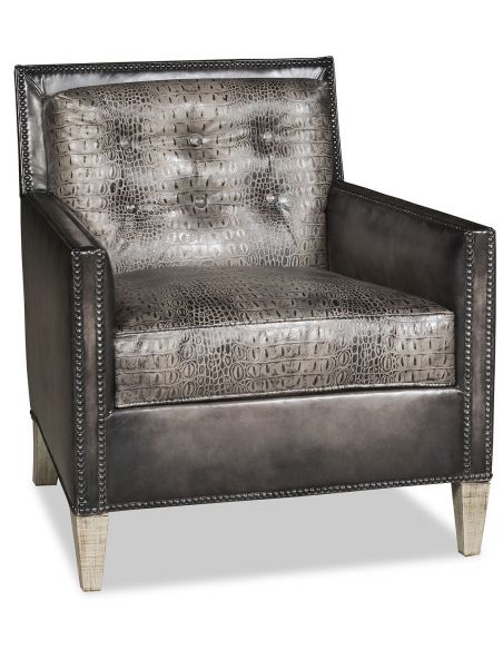 Chic leather armchair