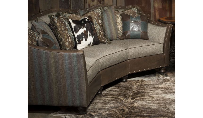 Luxury Leather & Upholstered Furniture Stylish conversation sofa