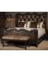 Queen and King Sized Beds 1 Luxury leather bed with eye catching western styling