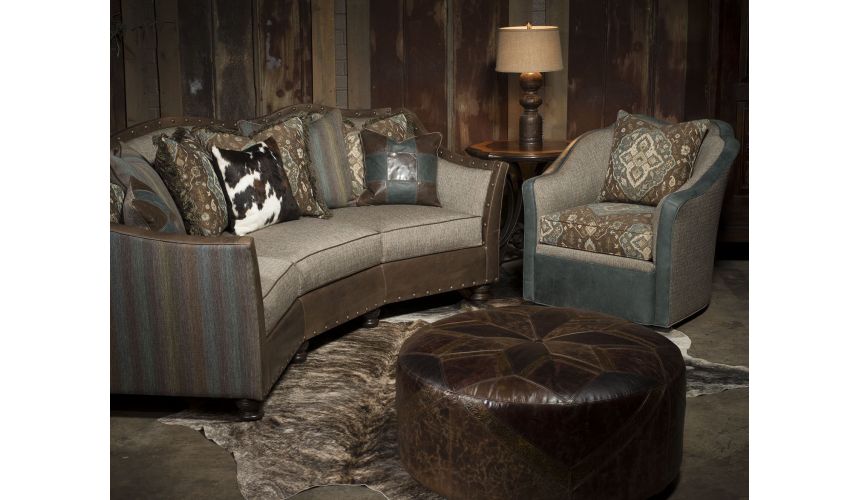 Luxury Leather & Upholstered Furniture Stylish conversation sofa
