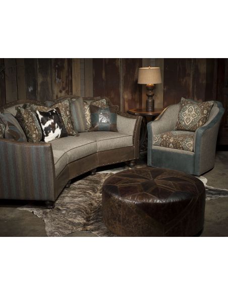 Luxury Leather & Upholstered Furniture Stylish conversation sofa
