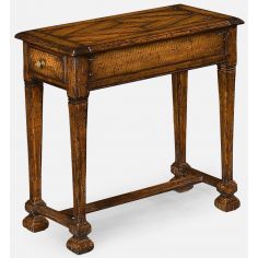 TABLES - SIDE, LAMP & BEDSIDE Narrow figured side table