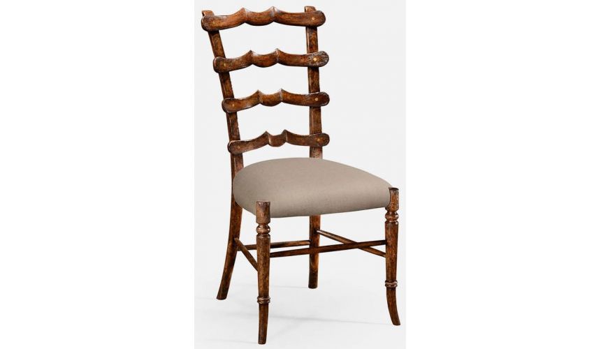 Dining Chairs Walnut ladderback side chair