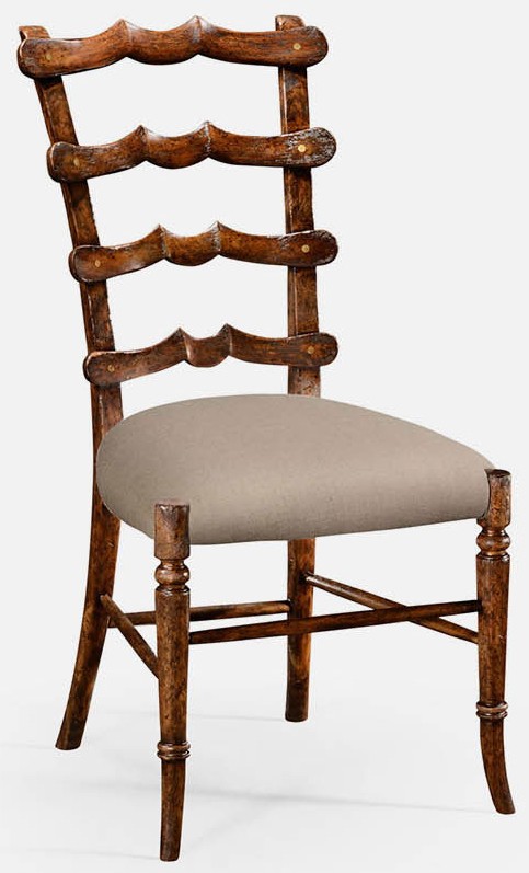 Dining Chairs Walnut ladderback side chair