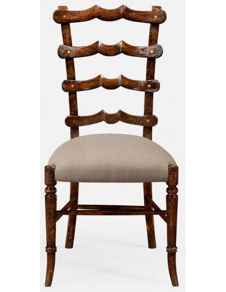 Dining Chairs Walnut ladderback side chair