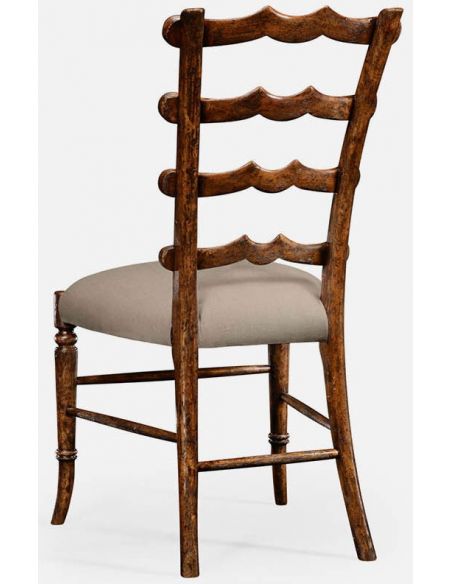 Dining Chairs Walnut ladderback side chair
