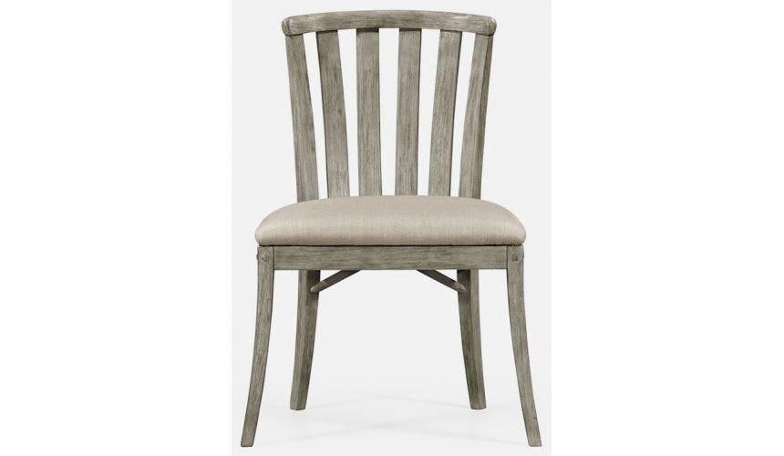 Dining Chairs Rustic curved back chair