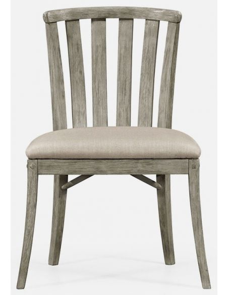 Dining Chairs Rustic curved back chair