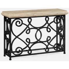 Console & Sofa Tables 72\\" limed wood console
