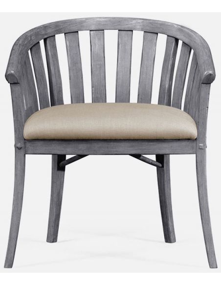 Dining Chairs Dark grey tub chair