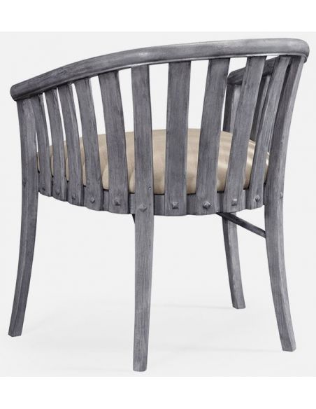 Charcoal grey tub online chair