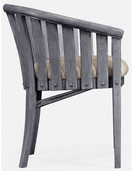 Dining Chairs Dark grey tub chair