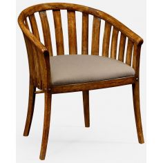 Dining Chairs Country walnut tub chair
