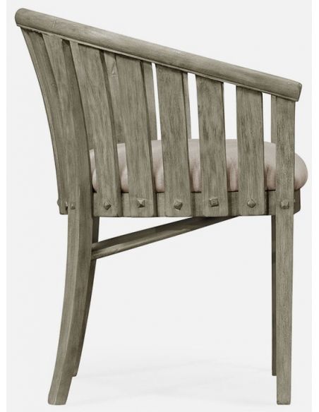 Dining Chairs Rustic tub chair
