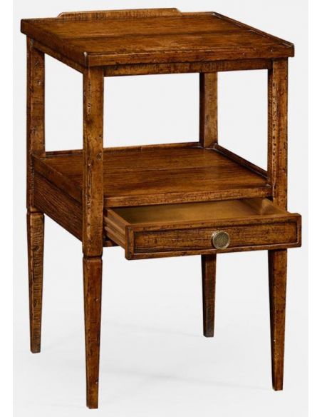 TABLES - SIDE, LAMP & BEDSIDE Walnut square lamp table