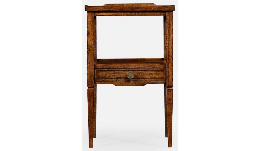 TABLES - SIDE, LAMP & BEDSIDE Walnut square lamp table