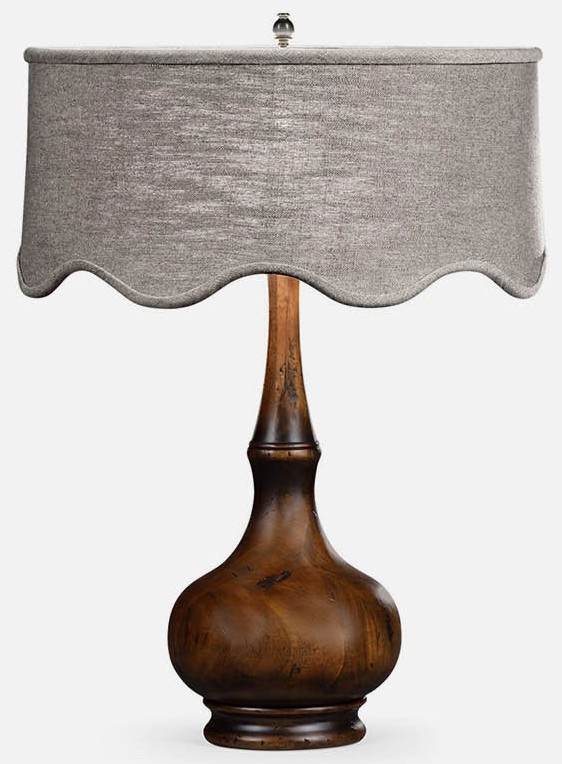 Table Lamps Rustic walnut table lamp