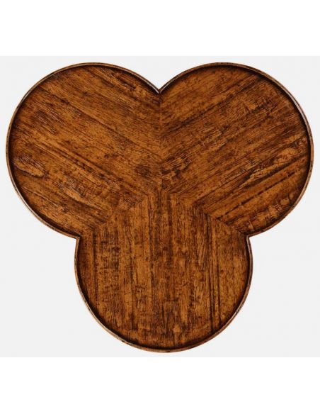 TABLES - SIDE, LAMP & BEDSIDE Plank trefoil side table
