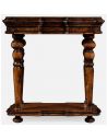 TABLES - SIDE, LAMP & BEDSIDE Rustic walnut side table
