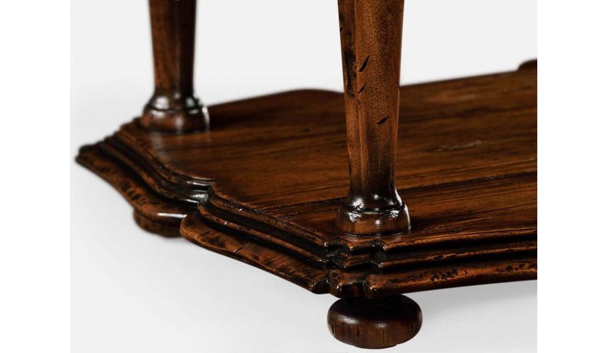 TABLES - SIDE, LAMP & BEDSIDE Rustic walnut side table