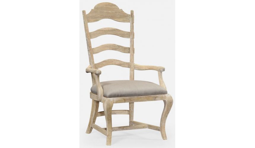 Dining Chairs Limed dining armchair