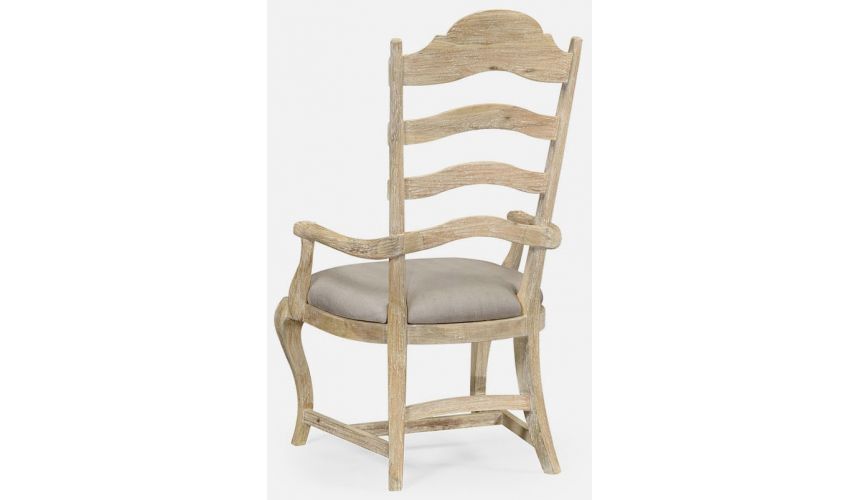 Dining Chairs Limed dining armchair