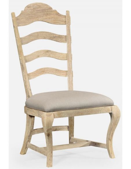 Limed dining side chair