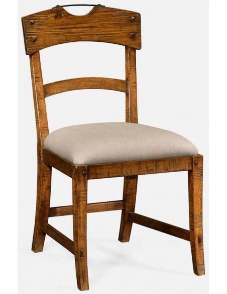 Country walnut side chair