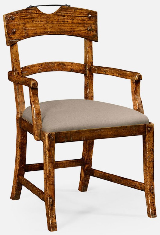 Dining Chairs Country walnut armchair