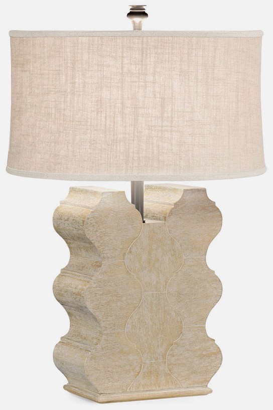 Table Lamps Limed wood table lamp
