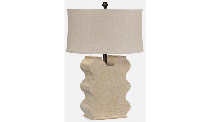 Table Lamps Limed wood table lamp