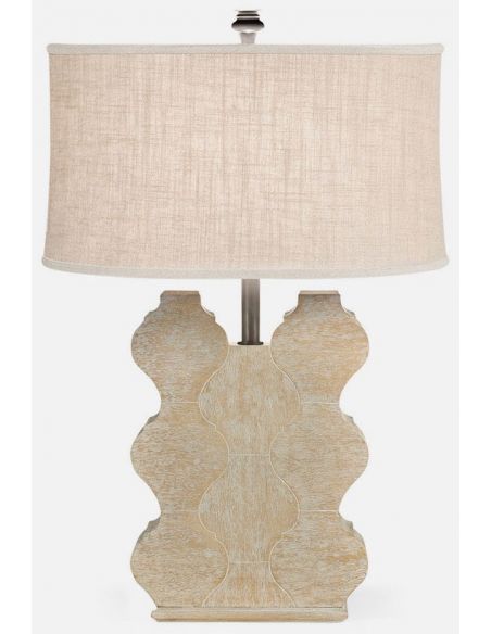 Table Lamps Limed wood table lamp