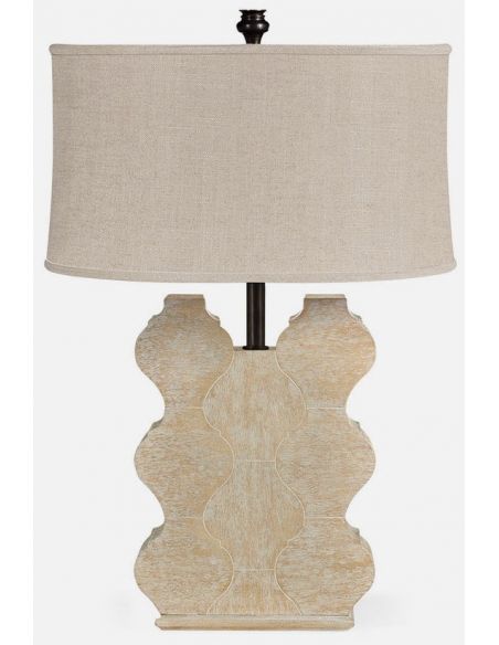 Table Lamps Limed wood table lamp