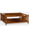 Rectangular and Square Coffee Tables Coffee table with magazine rack