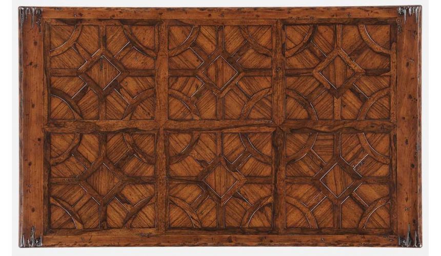Rectangular and Square Coffee Tables Parquetry & Iron coffee table
