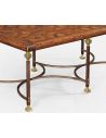 Rectangular and Square Coffee Tables Parquetry & Iron coffee table