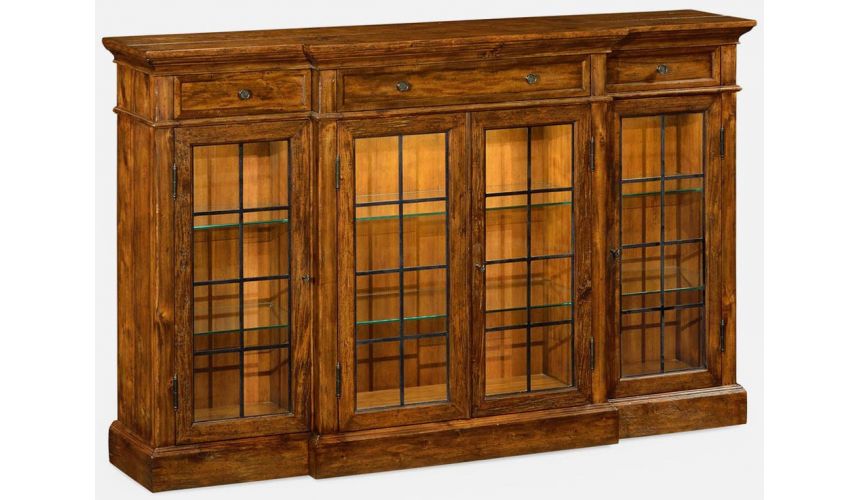Display Cabinets and Armories Elegantly rustic display cabinet