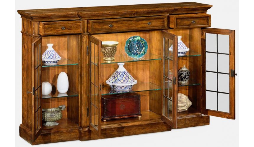 Display Cabinets and Armories Elegantly rustic display cabinet